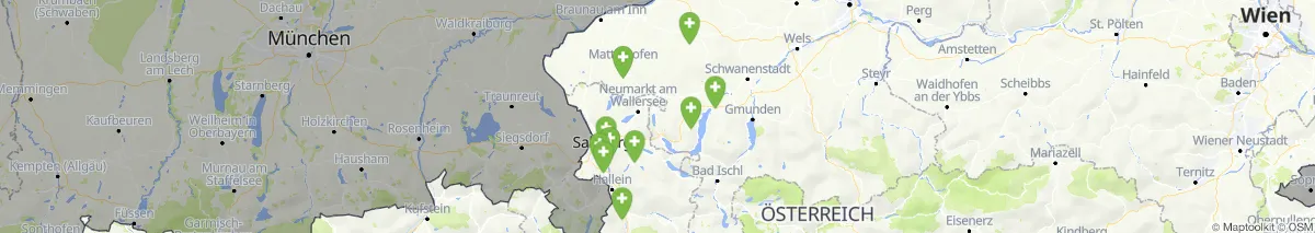 Kartenansicht für Apotheken-Notdienste in der Nähe von Auerbach (Gemeinde, Oberösterreich) (104)
